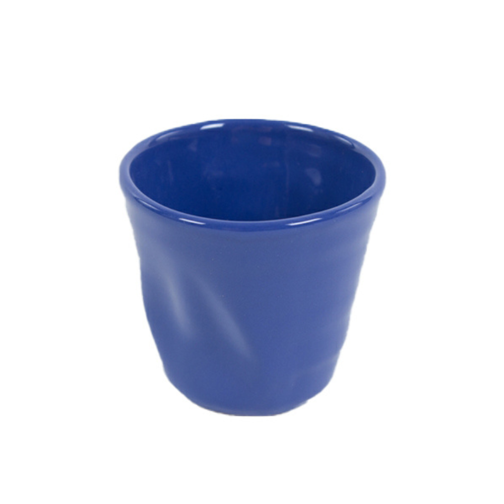 BICCHIERINO DA CAFFE' D. 6,5 CM ACCARTOCCIATO BLU KALEIDOS