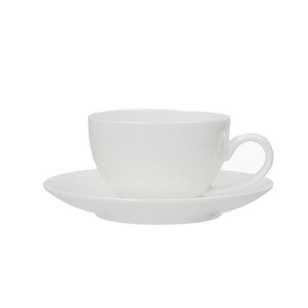 TAZZINA CAFFE' CON PIATTINO 100CC IN PORCELLANA ESSENZIALE