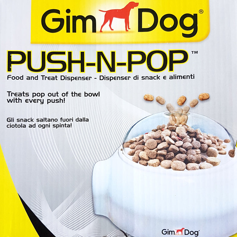 GIMDOG PUSH-N-POP 17.7 CM DISPENSER GIOCO PER CANE