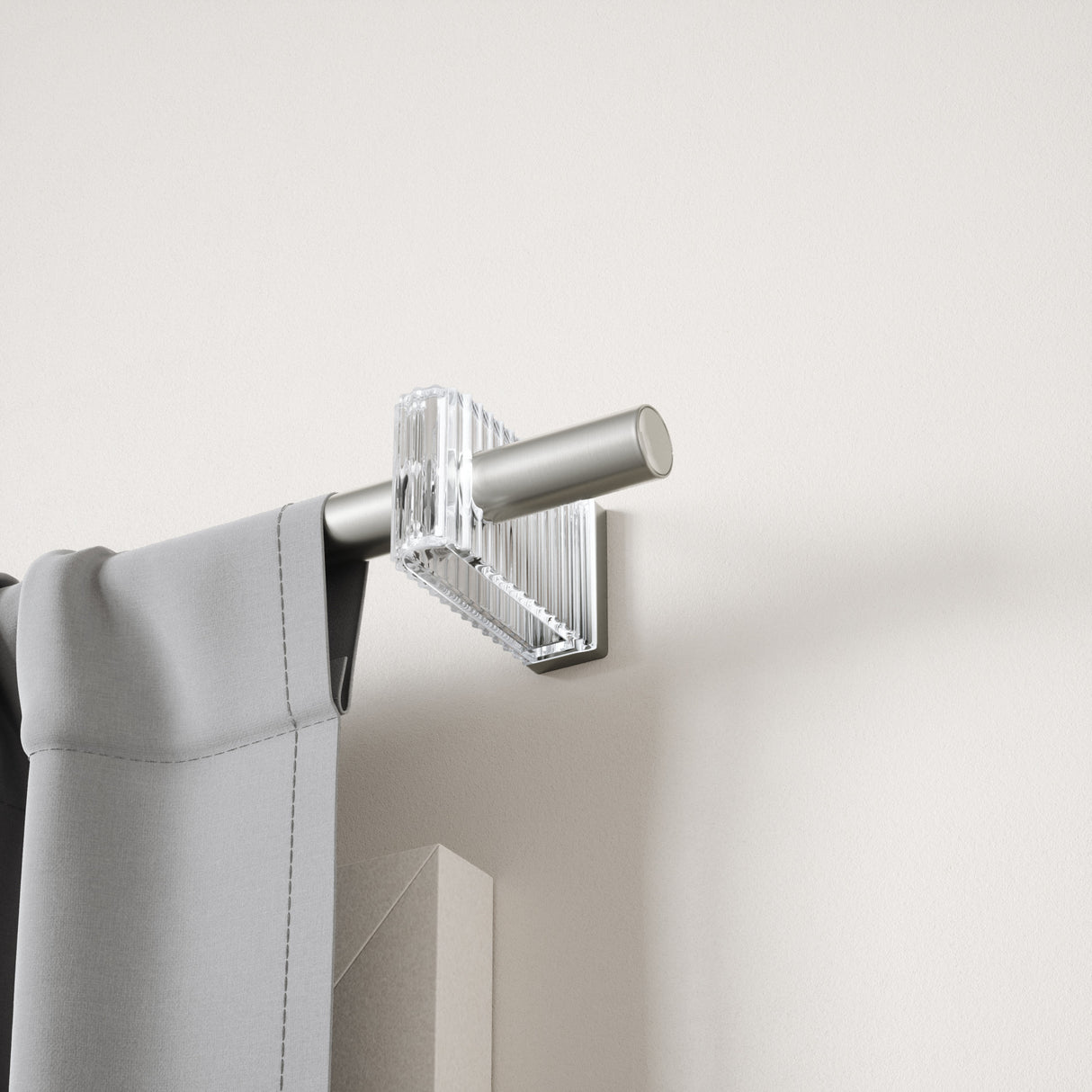 Flute Curtain Rod 107-305 cm D 2.5 cm Nickel-Steel Umbra