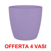 OFFERTA 4 VASO BRUSSELS ROUND MINI 10,5CM NEW VIOLET
