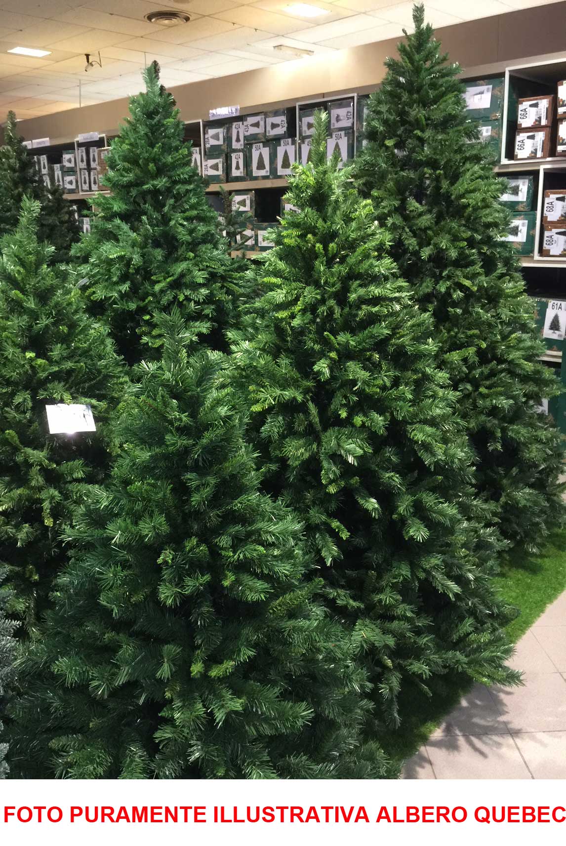 ALBERO DI NATALE 240CM QUEBEC VERDE