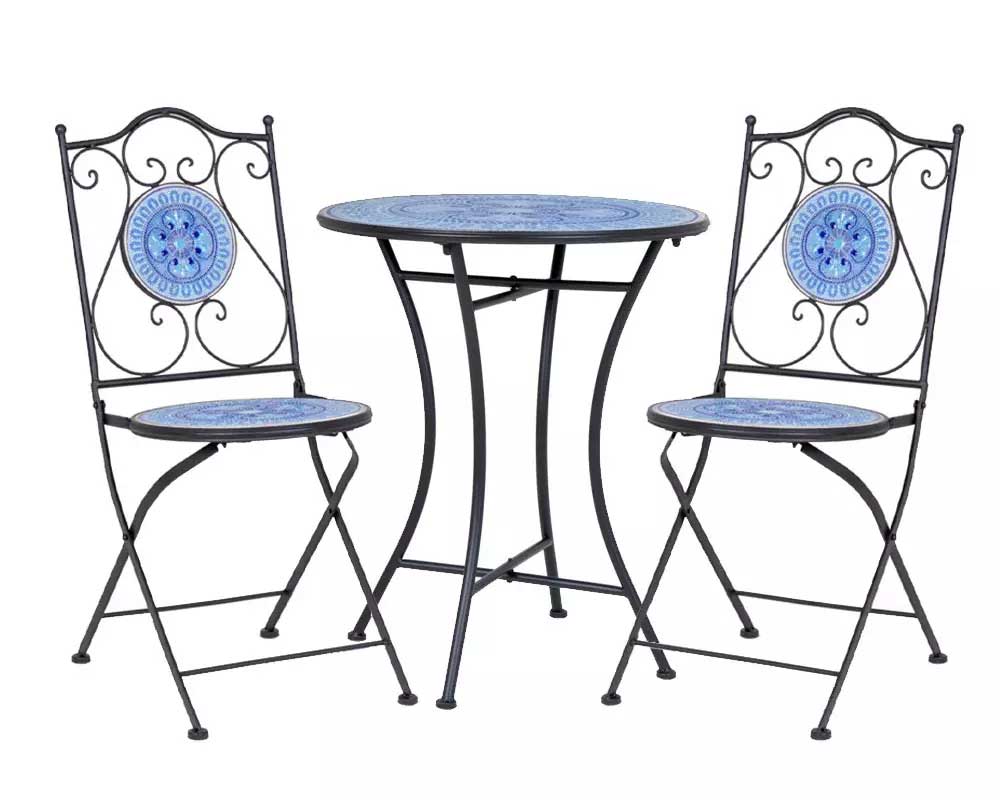 SET BISTROT BISANZIO TAVOLO 60CM + 2 SEDIE