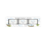 3 CANDELE PROFUMATE VOTIVE IN VETRO CLEAN COTTON