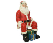 BABBO NATALE SEDUTO CHE FA L'OCCHIOLINO H137CM