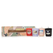 CONFEZIONE REGALO CON 4 CANDELE VOTIVE