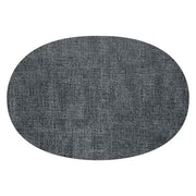 TOVAGLIETTA OVALE DOUBLE FACE FABRIC GRIGIA 34X48CM