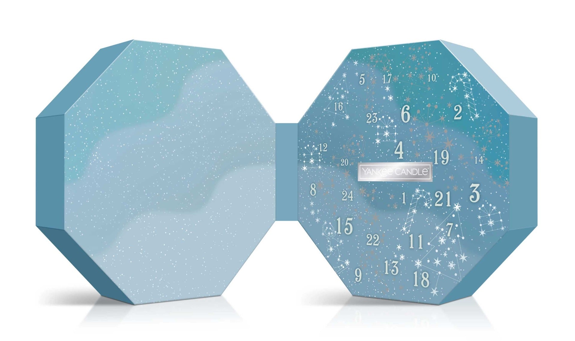 SCATOLA REGALO GHIRLANDA CALENDARIO DELL'AVVENTO CON TEA LIGHT
