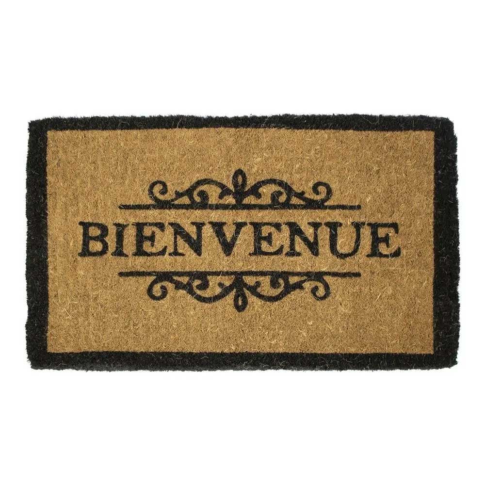 ZERBINO CON SCRITTA BIENVENUE IN FIBRA DI COCCO 75X45X4CM