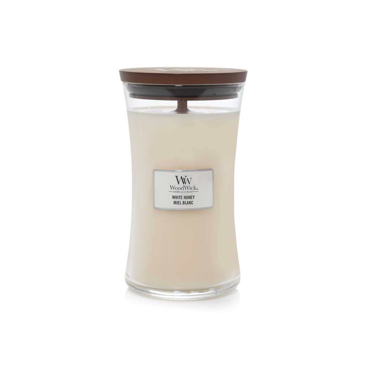 CANDELA CLESSIDRA GRANDE LARGE WHITE HONEY
