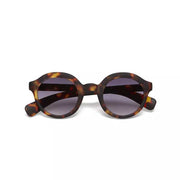 OCCHIALE DA SOLE MODELLO LAURO ROUND COLORE CLASSIC HAVANA LENTI NERO GRADIENTE OKKIA