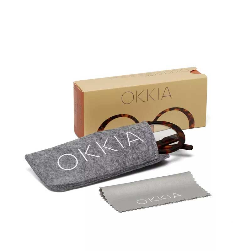 OCCHIALE DA LETTURA MODELLO LAURA COLORE CLASSIC HAVANA GRAD.+1.50 OKKIA