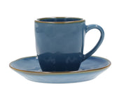 TAZZA CAFFE' CON PIATTINO 90CC LINEA CONCERTO BLU
