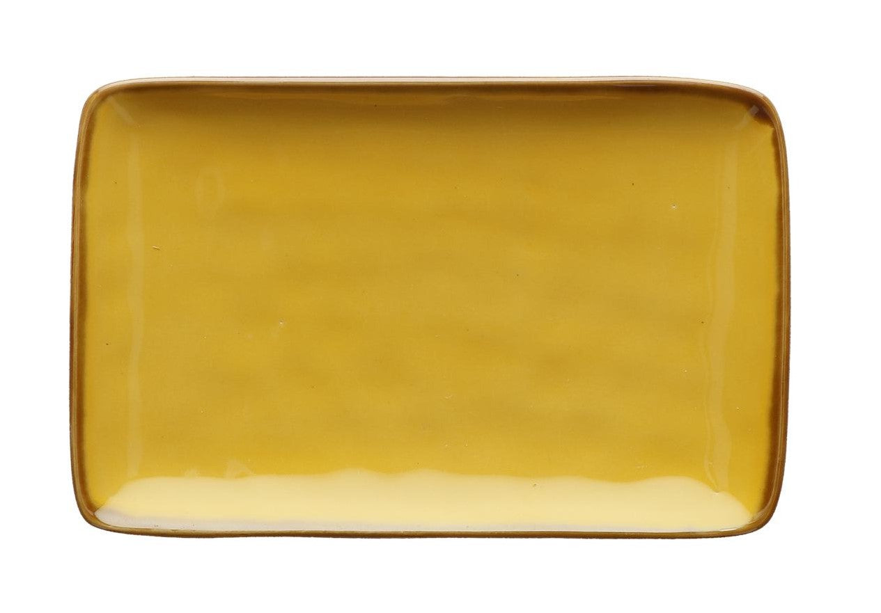 VASSOIO RETTANGOLARE 20X13CM LINEA CONCERTO OCRA