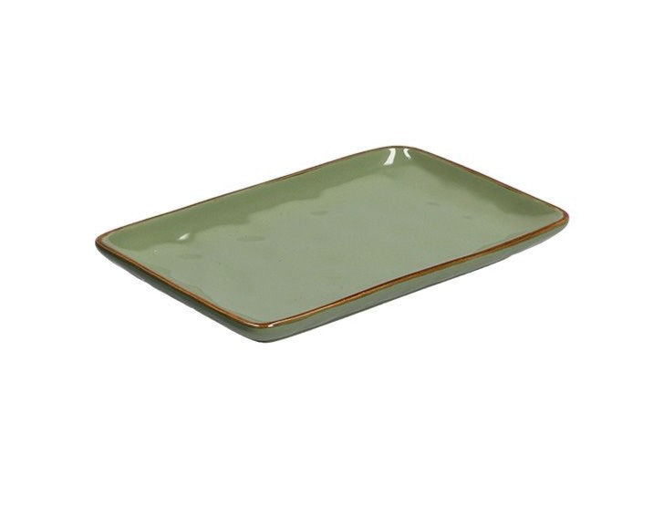 VASSOIO RETTANGOLARE 20X13CM LINEA CONCERTO VERDE OLIVA