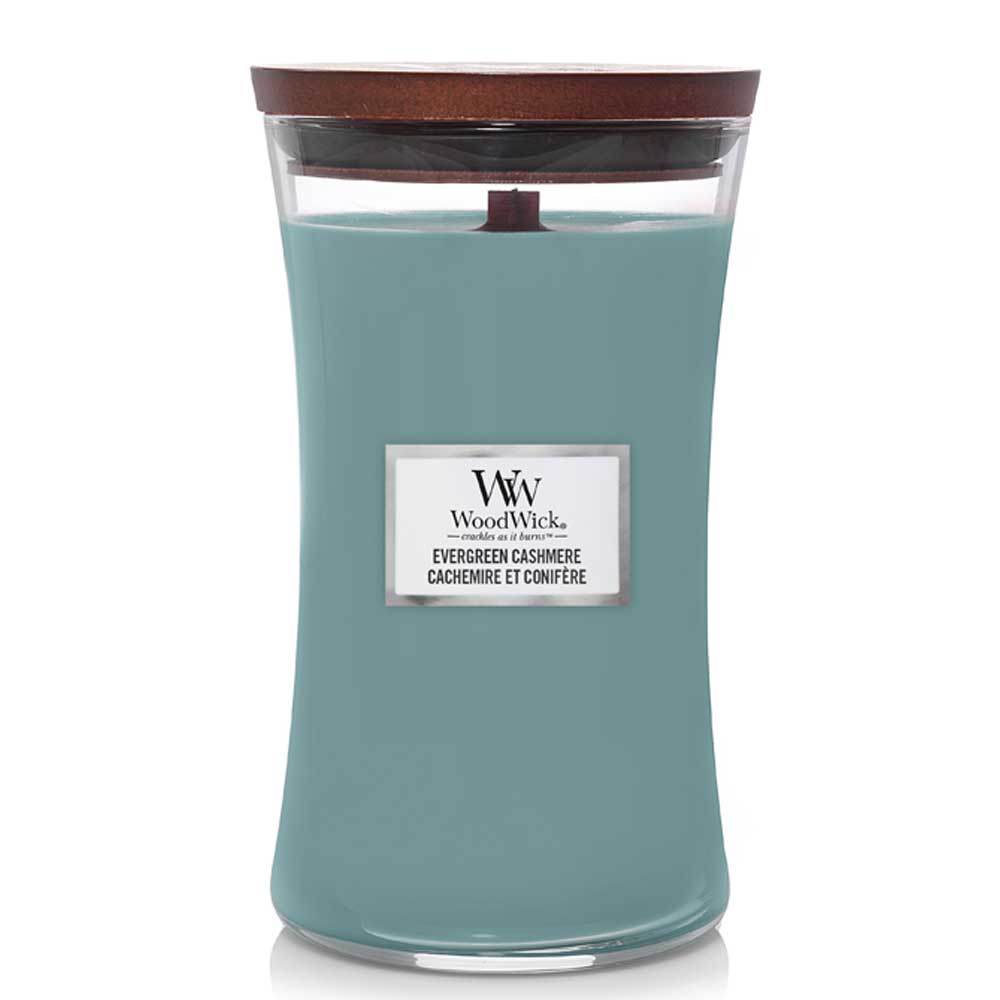 CANDELA CLESSIDRA GRANDE LARGE HOURGLASS EVERGREEN CASHMERE