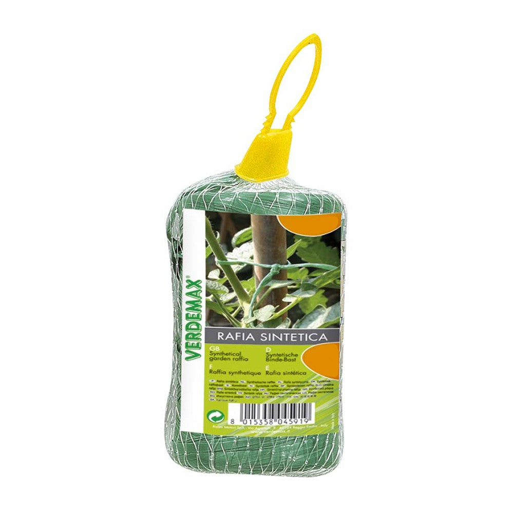 RAFIA SINTETICA VERDE GOMITOLO 400M
