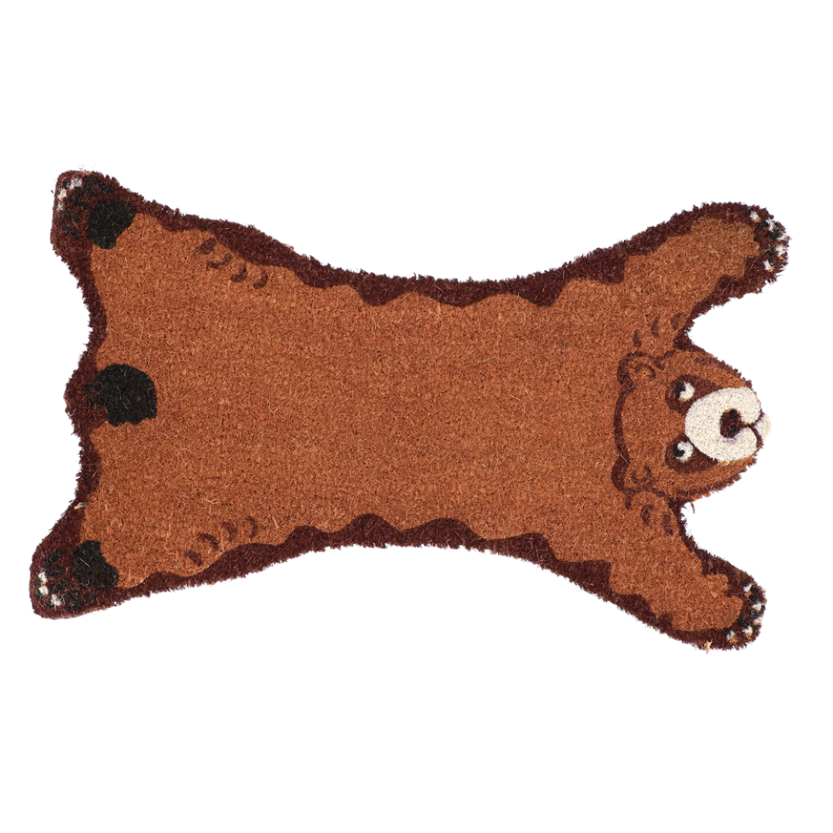 ZERBINO IN COCCO PELLE ORSO 74x44CM