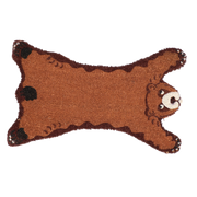 ZERBINO IN COCCO PELLE ORSO 74x44CM