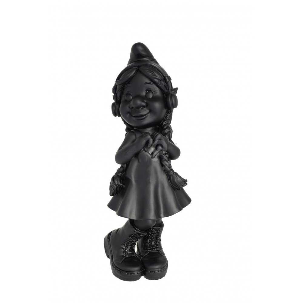 STATUETTA NANOTTINA NERO OPACO