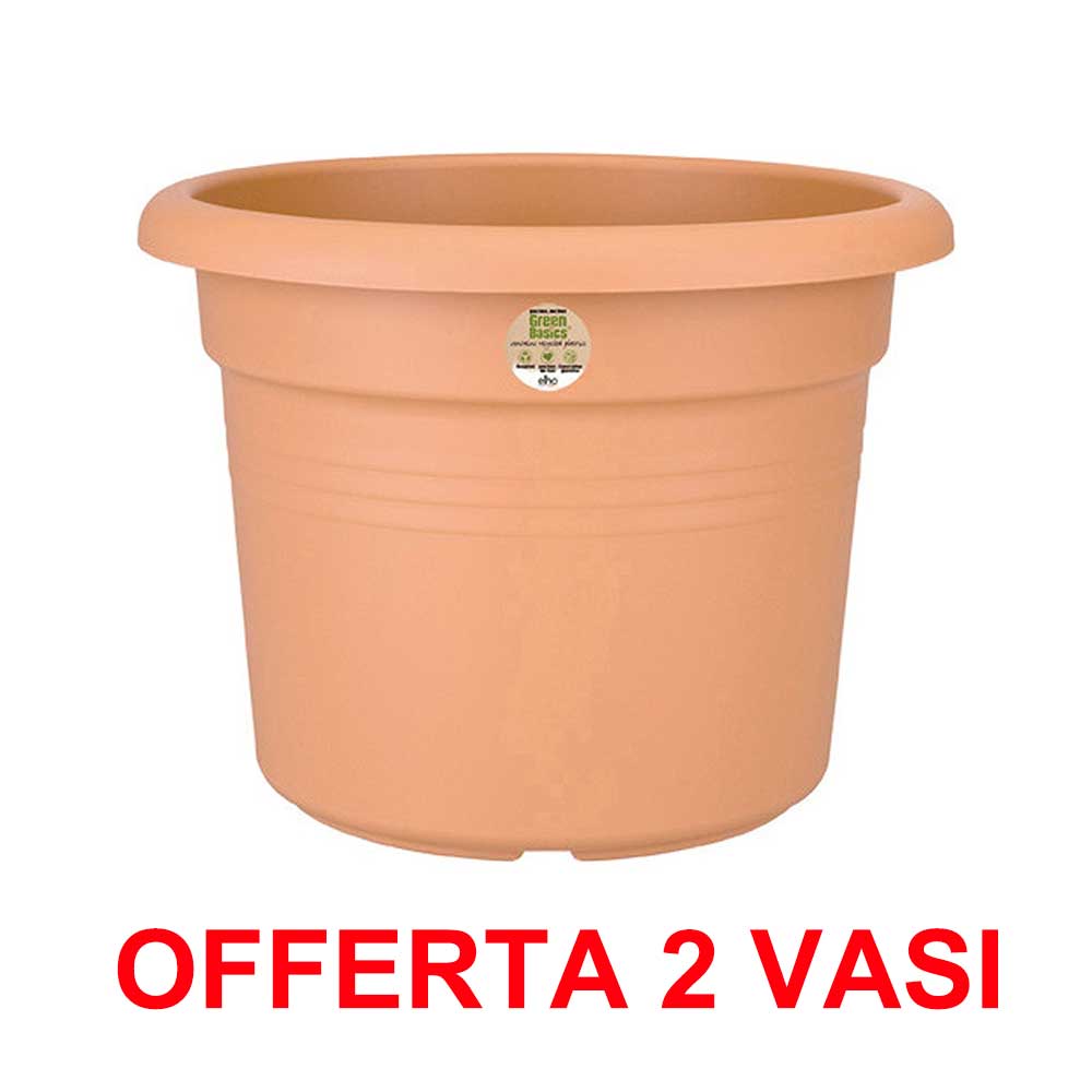 OFFERTA 2 VASO GREEN BASICS CILINDER 55CM MILD  TERRA