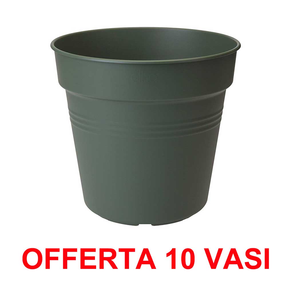 OFFERTA 10 VASO GREEN BASICS GROWPOT 27CM VERDE