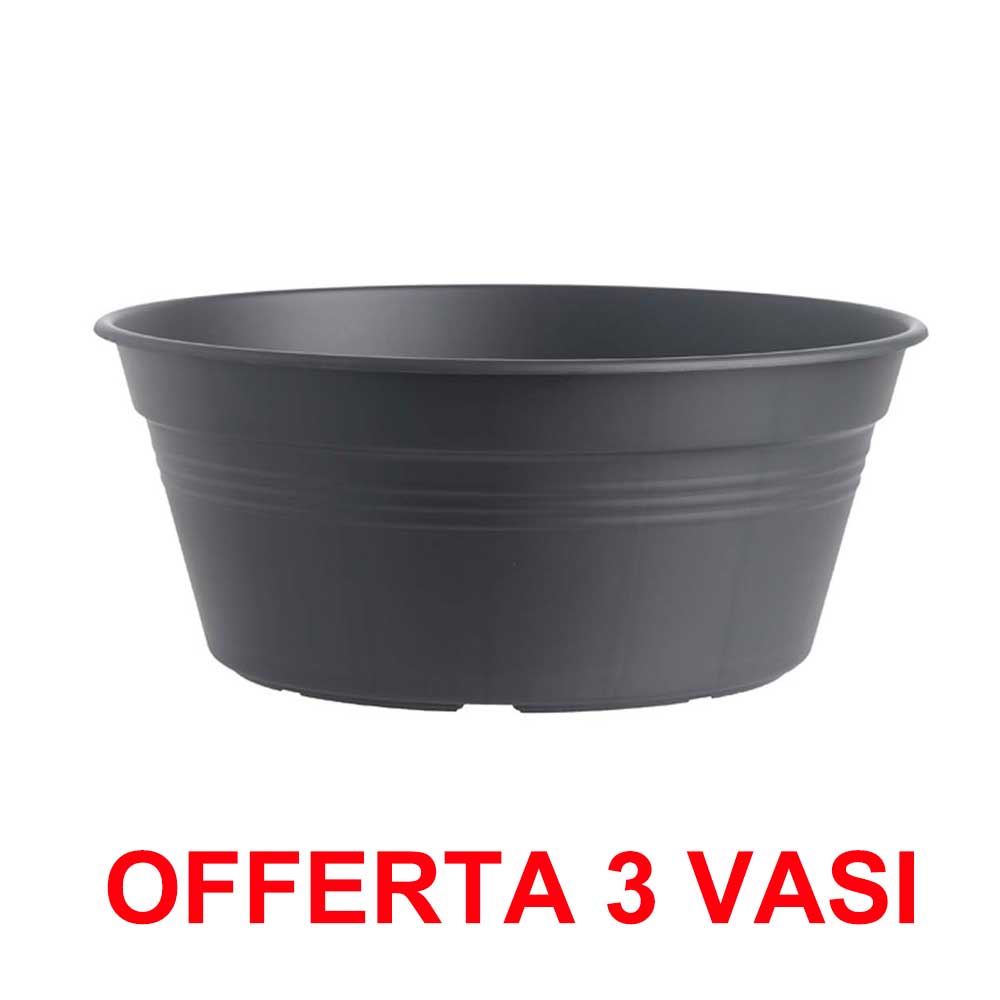 OFFERTA 3 VASO PER BULBI GREEN BASICS BOWL 38CM LIVING BLACK