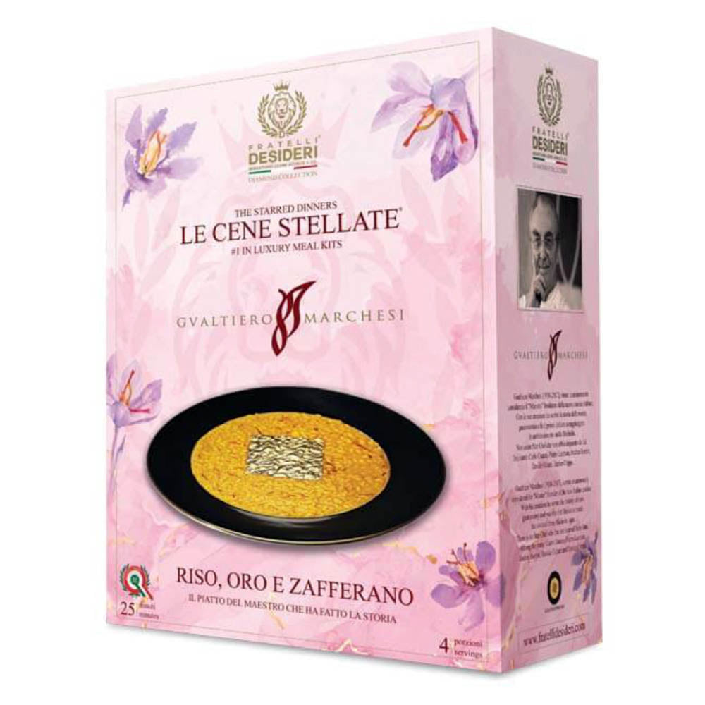 FRATELLI DESIDERI, RISO ORO E ZAFFERANO BY GUALTIERO MARCHESI, PER 4 PERSONE CENE STELLATE
