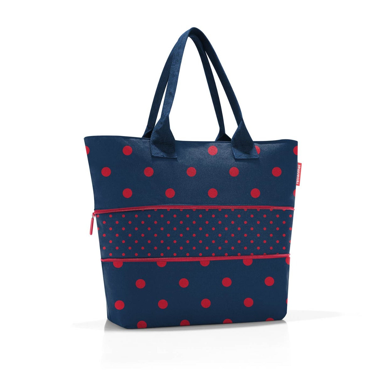 BORSA SHOPPER E1 MIXED DOTS RED