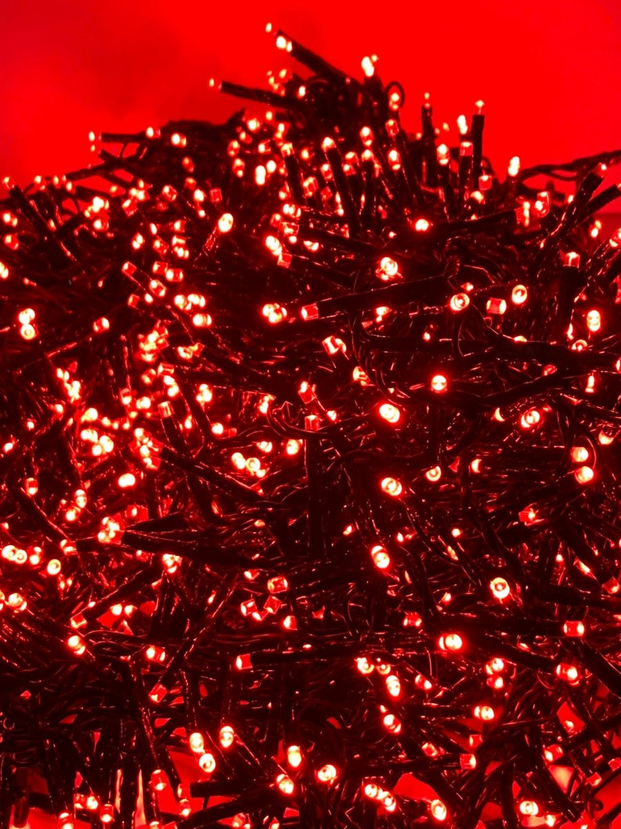 LUCI DI NATALE 500 LED ROSSI 1100CM