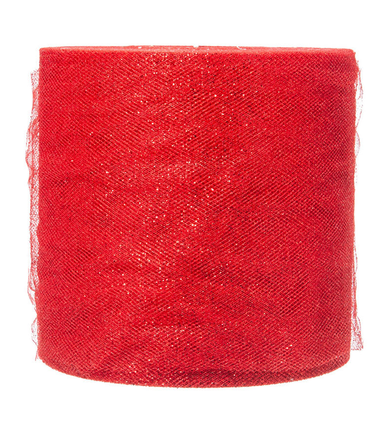 ROTOLO TULLE SPARKLING ROSSO 12,5XMT.100