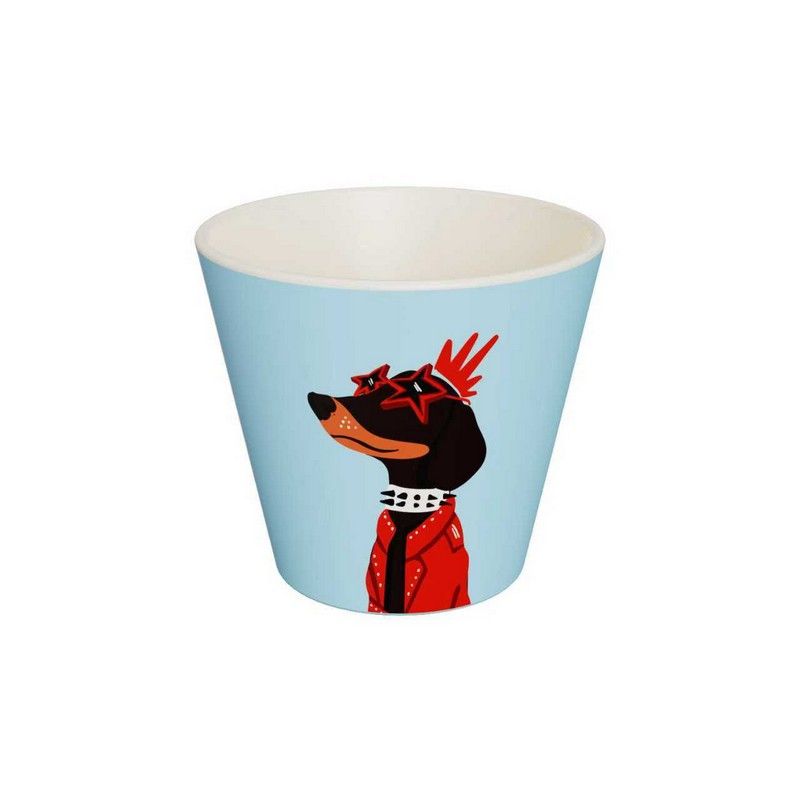 Tazza Espresso 90ml Cane Rock Azzurro QUY CUP