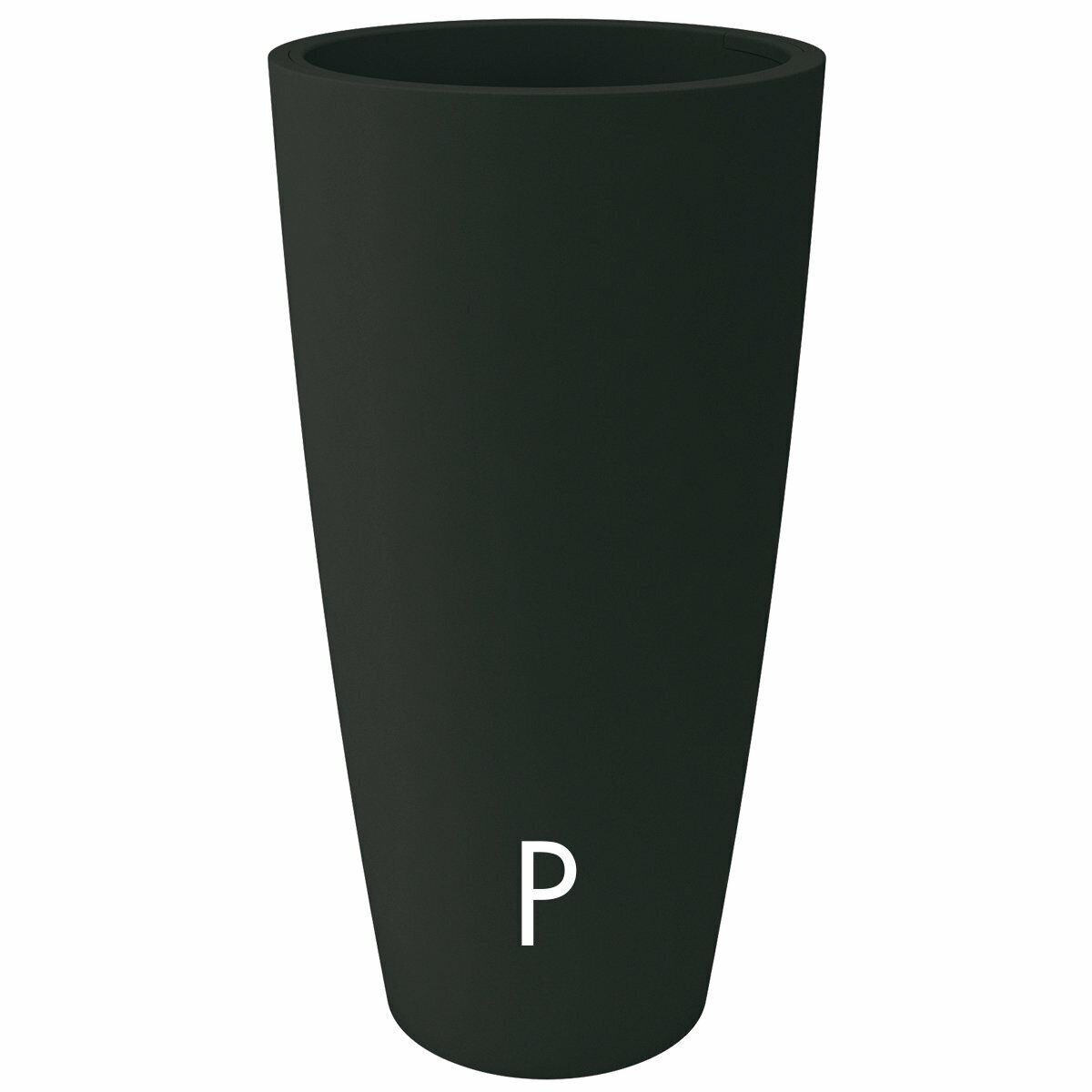 VASO TONDO STYLE DIAM.36XH.70CM ANTRACITE