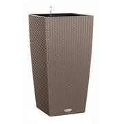 VASO CUBICO COTTAGE 30X30X56 BEIGE