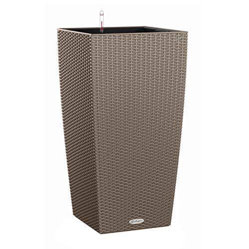 VASO CUBICO COTTAGE 40X40X75 BEIGE