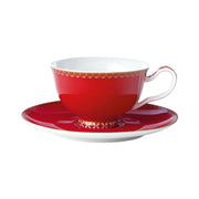 SET TAZZA DA TE' C/ PIATTO TEAS&C'S CLASSIC 200ML ROSSO CILIEGIA