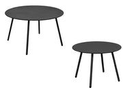OFFERTA 2 TAVOLI BASSI RIO ANTRACITE Ø70CM + Ø50CM