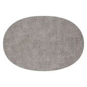 TOVAGLIETTA OVALE DOUBLE FACE FABRIC GRIGIO CIELO 34X48CM