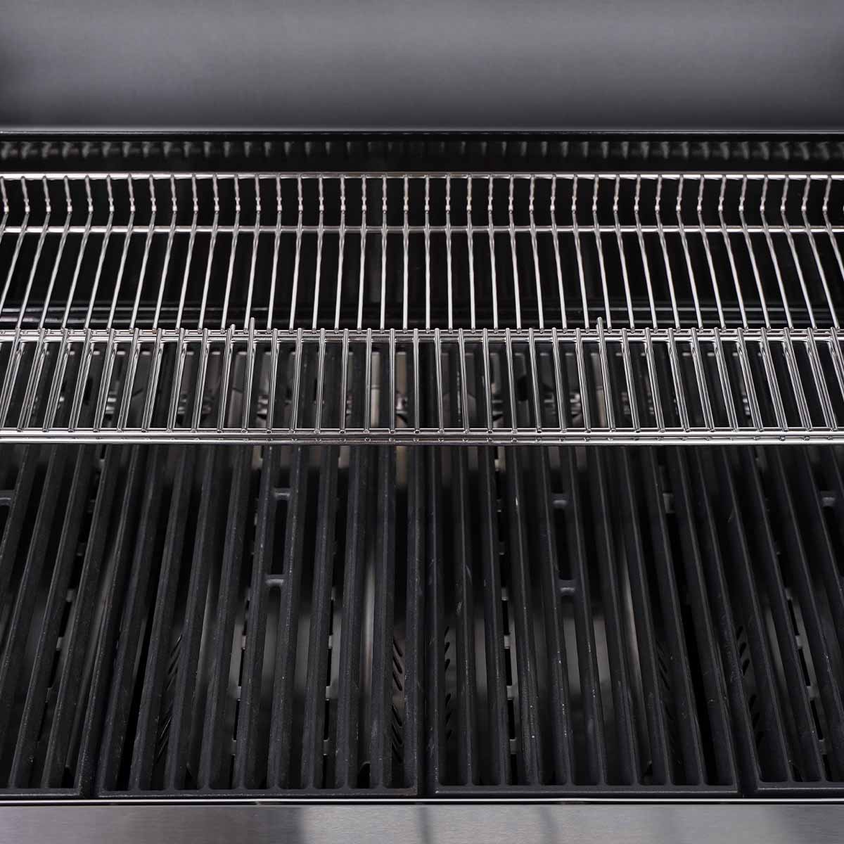Barbecue a Gas S-401 Pro 4 Bruciatori Fornello Laterale 42.5x75.5cm Nero Santos