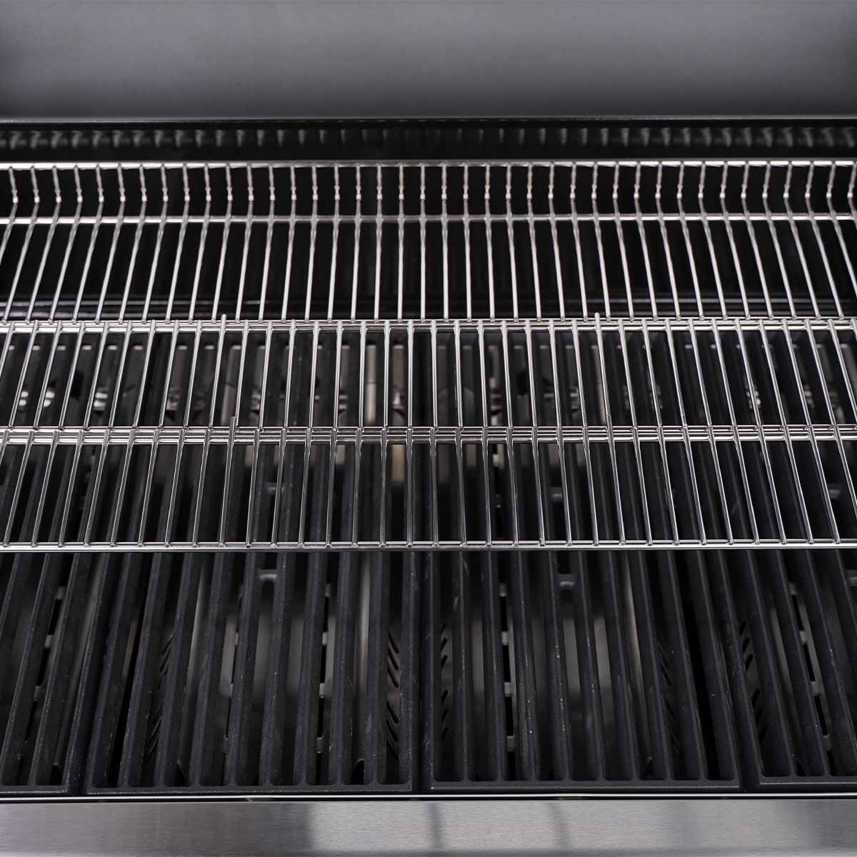 Barbecue a Gas S-401 Pro 4 Bruciatori Fornello Laterale 42.5x75.5cm Nero Santos