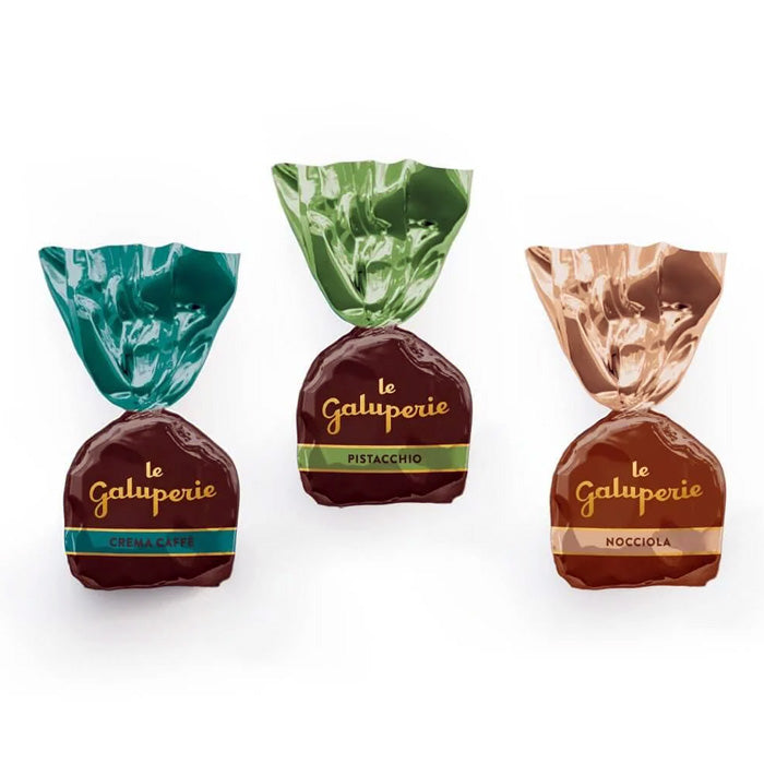 SCATOLA MAGNETICA PRALINE BASE LATTE E FONDENTE MISTE 250GR