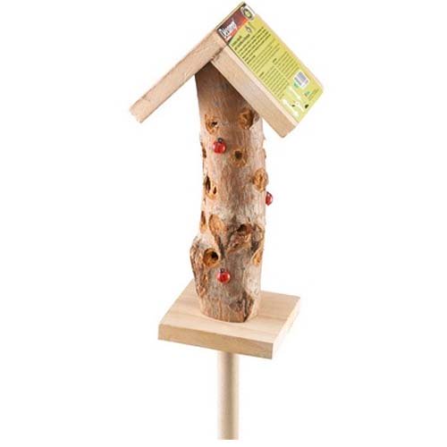 TRONCHETTO CASETTA PER COCCINELLE IN LEGNO 51CM