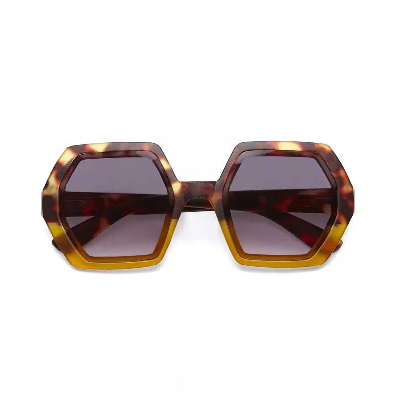 OKKIA OCCHIALE DA SOLE PREMIUM ESAGONALE EMMA HAVANA YELLOW OKKIA