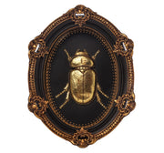 QUADRO IN RESINA CON SCARABEO 17X4X23,5CM
