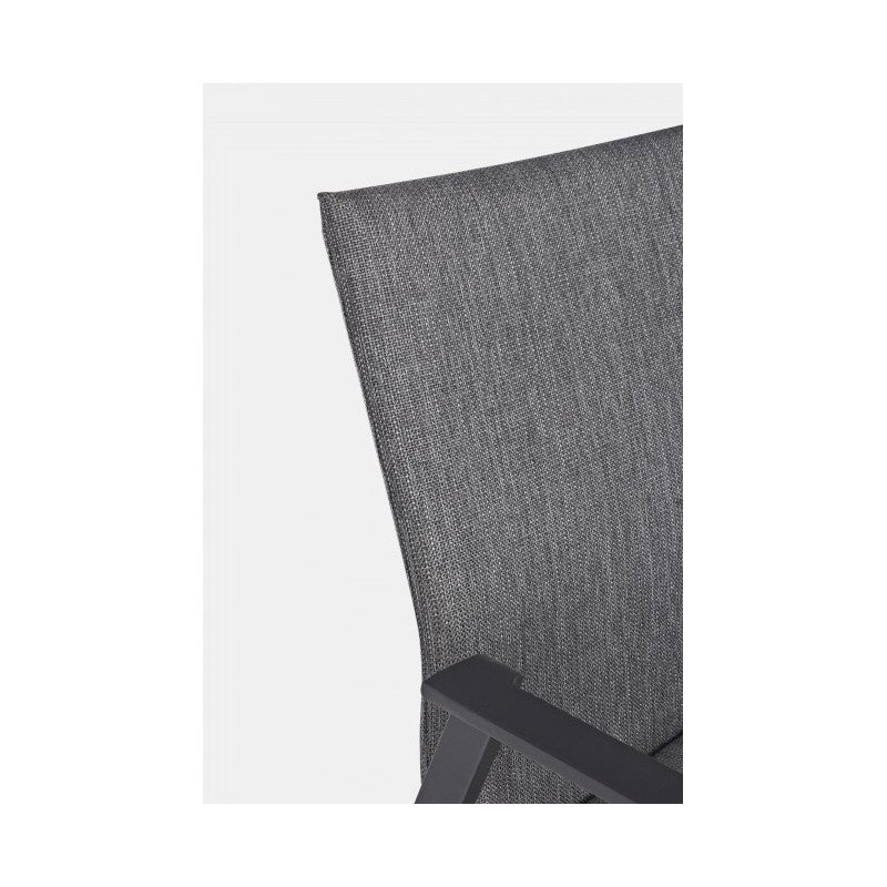 OFFERTA TAVOLO KRION ALLUNGABILE 205/265X100 ANTRACITE +4 POLTRONE ODEON