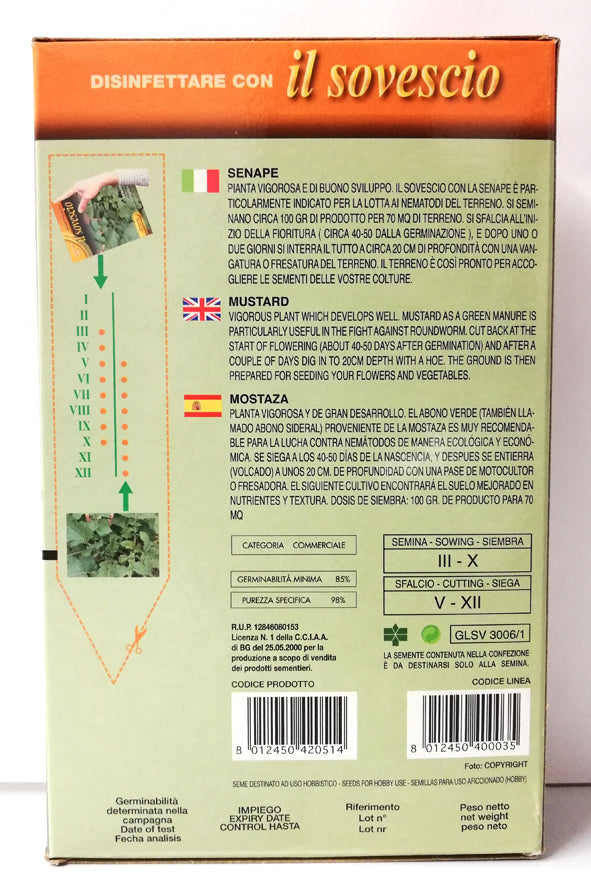 SCATOLA SOVESCIO SEMI DI SENAPE