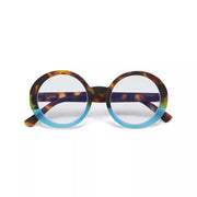 OCCHIALE DA LETTURA MODELLO LAURA COLORE HAVANA E BLU GRAD.+2.00 OKKIA