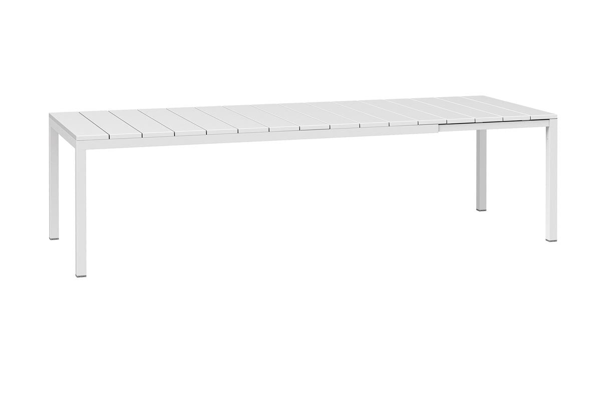 OFFERTA TAVOLO RIO ALLUNGABILE 140/210CM BIANCO +4 SEDIE DOGA MARSALA