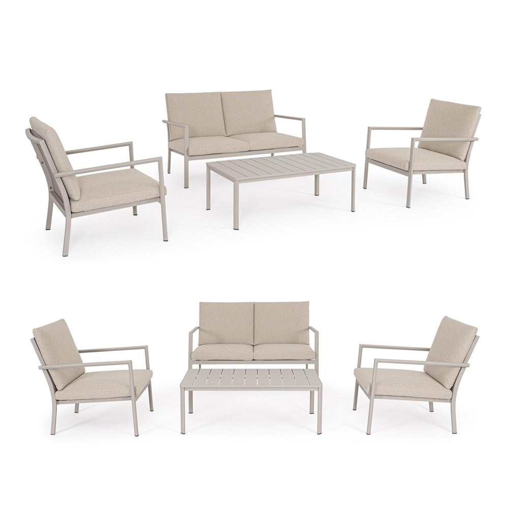 SET SALOTTO CON CUSCINI KONNOR RASTIN 4 PEZZI