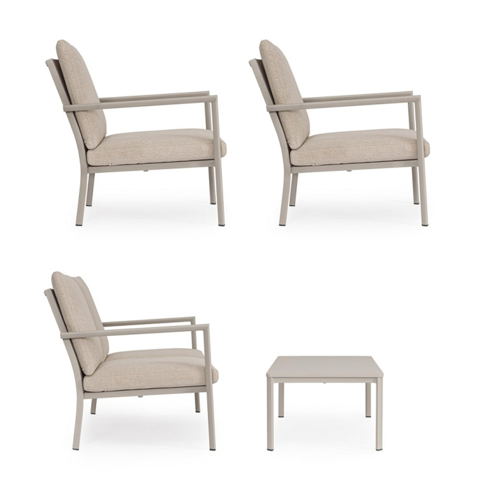 SET SALOTTO CON CUSCINI KONNOR RASTIN 4 PEZZI